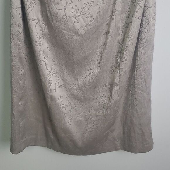 Vintage Express Silver Strapless Dress - Size 2 - Picture 4 of 7